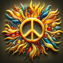 Load image into Gallery viewer, Diamond Painting - Full Round - Love And Peace (30*30CM)