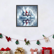 Load image into Gallery viewer, Diamond Painting - Full Round - Gnome Fishing In The Snow (30*30CM)