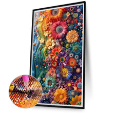 Load image into Gallery viewer, Diamond Painting - Full Round - Blooming Flowers (40*70CM)