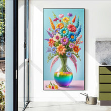 Load image into Gallery viewer, Diamond Painting - Full Round - Rainbow Flower Vase (40*70CM)