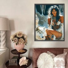 Load image into Gallery viewer, AB Diamond Painting - Full Round - Wild girl (40*50CM)