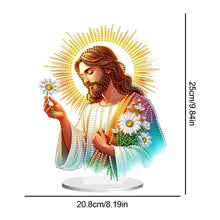 Load image into Gallery viewer, Acrylic Special Shape Sunshine Jesus Diamond Painting Desktop Ornaments