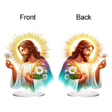 Load image into Gallery viewer, Acrylic Special Shape Sunshine Jesus Diamond Painting Desktop Ornaments