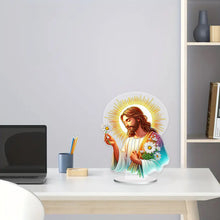 Load image into Gallery viewer, Acrylic Special Shape Sunshine Jesus Diamond Painting Desktop Ornaments