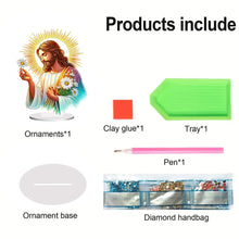 Load image into Gallery viewer, Acrylic Special Shape Sunshine Jesus Diamond Painting Desktop Ornaments
