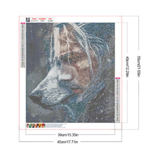 Load image into Gallery viewer, Diamond Painting - Full Round - Man and wolf (45*50CM)