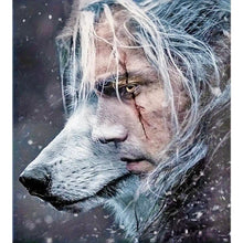 Load image into Gallery viewer, Diamond Painting - Full Round - Man and wolf (45*50CM)