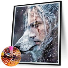 Load image into Gallery viewer, Diamond Painting - Full Round - Man and wolf (45*50CM)