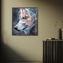 Load image into Gallery viewer, Diamond Painting - Full Round - Man and wolf (45*50CM)