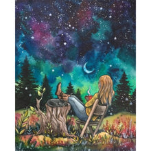 Load image into Gallery viewer, Diamond Painting - Full Square - Moon watching at night (40*50CM)