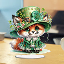 Load image into Gallery viewer, St. Patricks Day Cat 5D DIY Diamond Art Tabletop Decorations Bedroom Table Decor