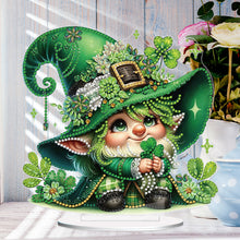 Load image into Gallery viewer, St. Patricks Day Cat 5D DIY Diamond Art Tabletop Decorations Bedroom Table Decor