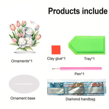 Load image into Gallery viewer, Easter Easter Egg Table Top Diamond Painting Ornament Kits for Home Office Decor