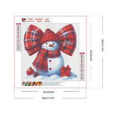 Load image into Gallery viewer, Diamond Painting - Full Round - Bow snowman (30*30CM)