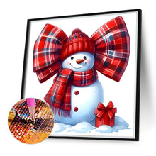 Load image into Gallery viewer, Diamond Painting - Full Round - Bow snowman (30*30CM)