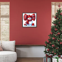 Load image into Gallery viewer, Diamond Painting - Full Round - Bow snowman (30*30CM)