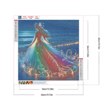 Load image into Gallery viewer, Diamond Painting - Full Round - Girl with gorgeous skirt (40*40CM)