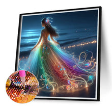 Load image into Gallery viewer, Diamond Painting - Full Round - Girl with gorgeous skirt (40*40CM)