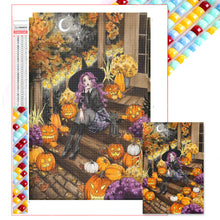 Load image into Gallery viewer, Diamond Painting - Full Square - Halloween girl (40*60CM)