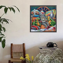 Load image into Gallery viewer, Diamond Painting - Full Square - Robot and dragon (40*40CM)