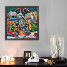 Load image into Gallery viewer, Diamond Painting - Full Square - Robot and dragon (40*40CM)