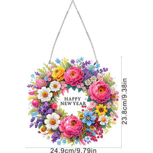Load image into Gallery viewer, Acrylic Wreath Special Shaped Diamond Painting Kit for Home Window Decoration