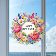 Load image into Gallery viewer, Acrylic Wreath Special Shaped Diamond Painting Kit for Home Window Decoration