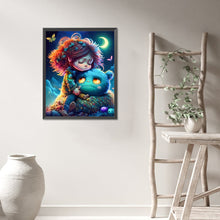 Load image into Gallery viewer, AB Diamond Painting - Full Round - Girl and magical creature (40*50CM)