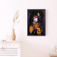 Load image into Gallery viewer, AB Diamond Painting - Full Round - Mystic girl (40*60CM)