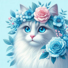 Load image into Gallery viewer, Diamond Painting - Full Round - Blue-eyed ragdoll cat (30*30CM)