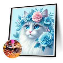 Load image into Gallery viewer, Diamond Painting - Full Round - Blue-eyed ragdoll cat (30*30CM)