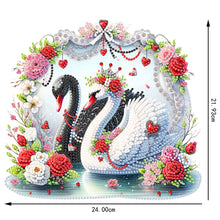 Load image into Gallery viewer, Acrylic Special Shape Valentines Day Swan 5D DIY Diamond Painting Ornament