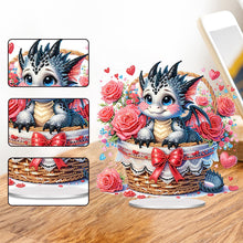 Load image into Gallery viewer, Acrylic Special Shape Valentines Day Dinosaur 5D DIY Diamond Painting Ornament
