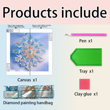 Load image into Gallery viewer, Diamond Painting - Partial Special Shaped - Blue snowflake (30*30CM)