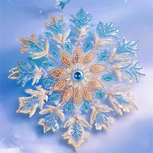 Load image into Gallery viewer, Diamond Painting - Partial Special Shaped - Blue snowflake (30*30CM)