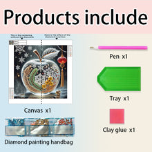 Load image into Gallery viewer, Diamond Painting - Partial Special Shaped - Snowflake dragon apple (30*30CM)