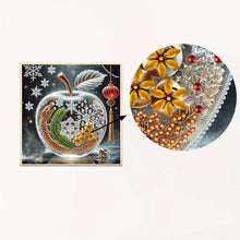Load image into Gallery viewer, Diamond Painting - Partial Special Shaped - Snowflake dragon apple (30*30CM)