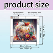 Load image into Gallery viewer, Diamond Painting - Partial Special Shaped - Flower pumpkin (30*30CM)