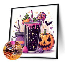 Load image into Gallery viewer, Diamond Painting - Full Round - Halloween coffee cup (40*40CM)