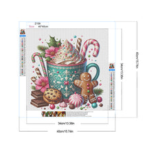 Load image into Gallery viewer, Diamond Painting - Full Round - Christmas coffee cup (40*40CM)