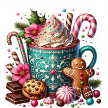 Load image into Gallery viewer, Diamond Painting - Full Round - Christmas coffee cup (40*40CM)