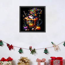 Load image into Gallery viewer, Diamond Painting - Full Round - Halloween coffee cup dwarf (40*40CM)