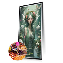 Load image into Gallery viewer, Diamond Painting - Full Square - Girl in Swan Lake (40*70CM)