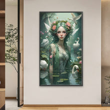 Load image into Gallery viewer, Diamond Painting - Full Square - Girl in Swan Lake (40*70CM)