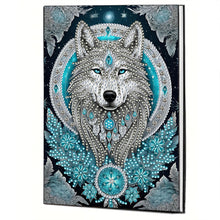 Load image into Gallery viewer, Special Shaped Wolf 50 Pages Diamond Painting Notebook for Adults Students