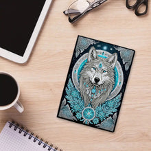 Load image into Gallery viewer, Special Shaped Wolf 50 Pages Diamond Painting Notebook for Adults Students