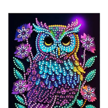 Load image into Gallery viewer, Special Shaped Owl 50 Pages Diamond Painting Notebook for Adults Students