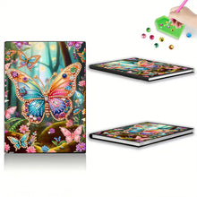 Load image into Gallery viewer, Special Shaped Butterfly 50 Pages Diamond Painting Notebook for Adults Students