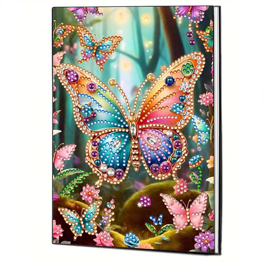 Special Shaped Butterfly 50 Pages Diamond Painting Notebook for Adults Students