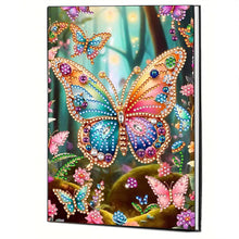 Load image into Gallery viewer, Special Shaped Butterfly 50 Pages Diamond Painting Notebook for Adults Students